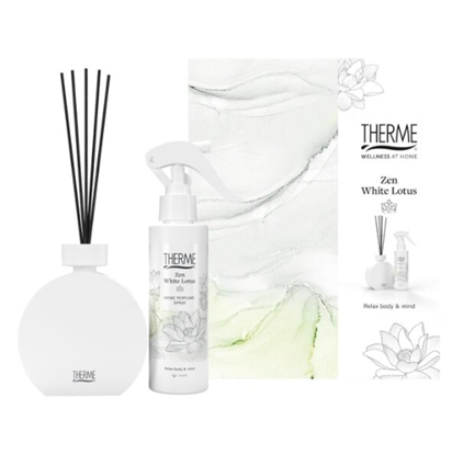 THERME SET PERFUME STICKS  ZEN WHITE LOTUS HOME SPRAY